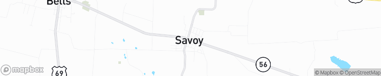 Savoy - map