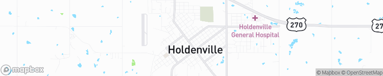Holdenville - map