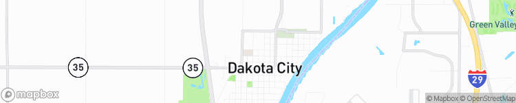 Dakota City - map