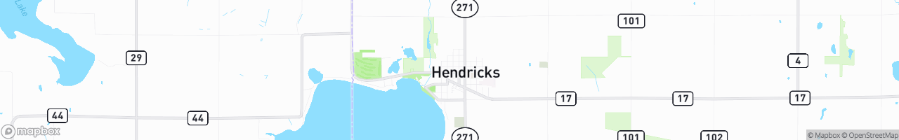 Hendricks - map