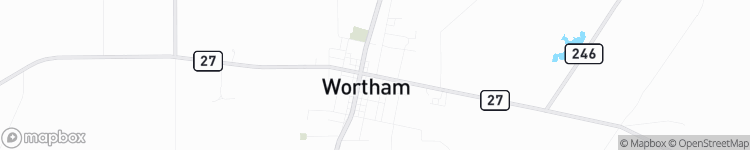 Wortham - map