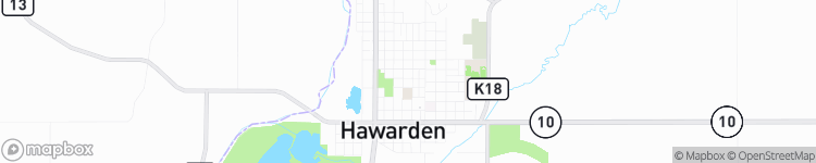 Hawarden - map