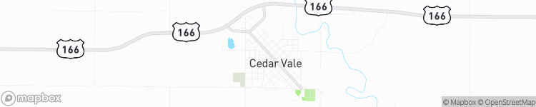 Cedar Vale - map