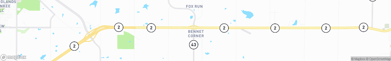 Bennet Corner Stop (Cenex) - map