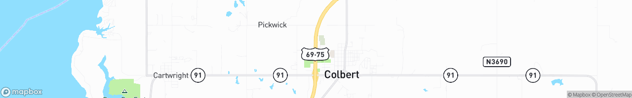Weigh Station Colbert NB - map