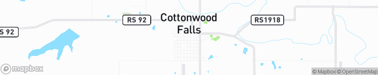 Cottonwood Falls - map