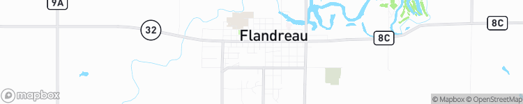 Flandreau - map