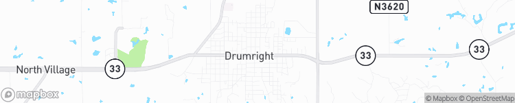 Drumright - map