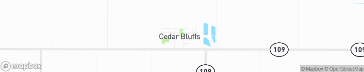 Cedar Bluffs - map