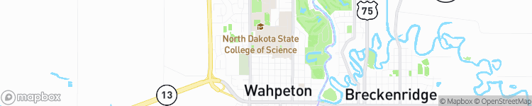 Wahpeton - map
