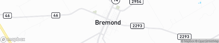 Bremond - map