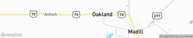 Oakland - map