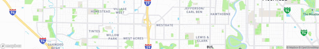 Fargo ND - map