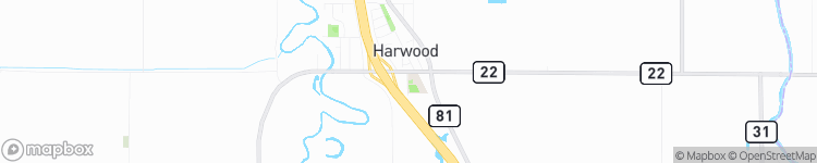 Harwood - map