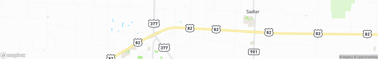 Whitesboro Truck Stop - map