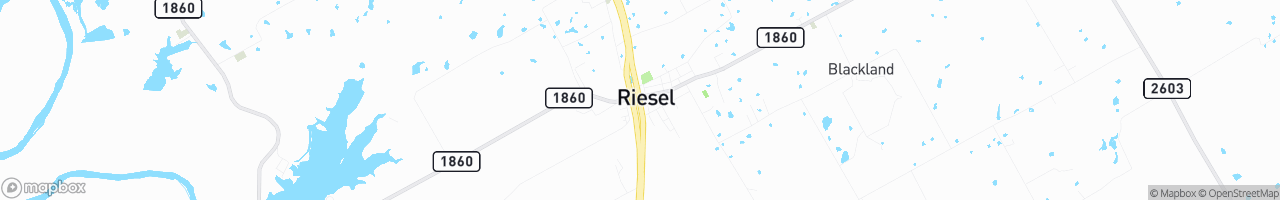 Riesel One Stop/CEFCO - map