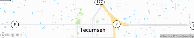 Tecumseh - map