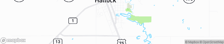 Hallock - map