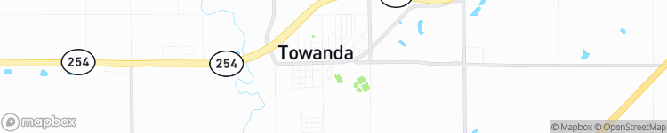 Towanda - map