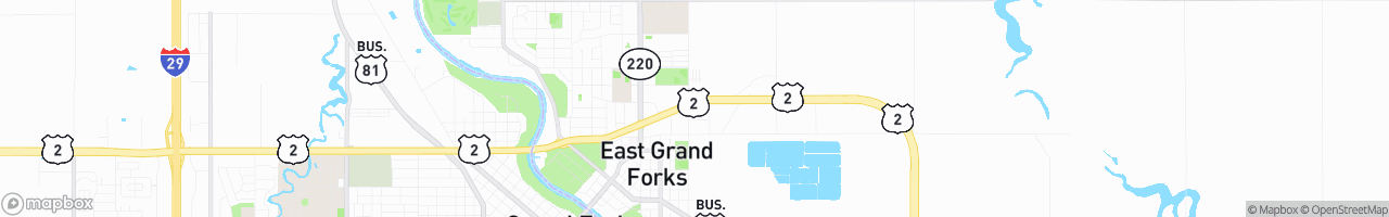 East Side Travel Plaza - map