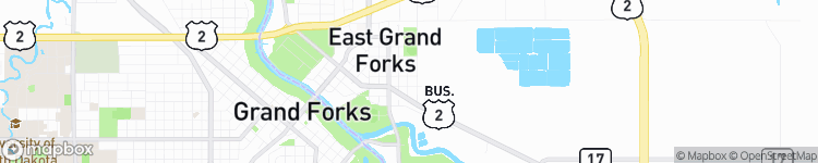 East Grand Forks - map