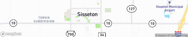 Sisseton - map