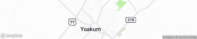 Yoakum - map
