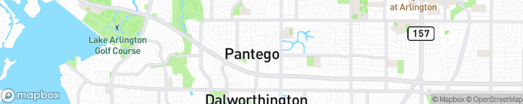 Pantego - map