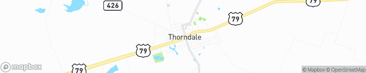 Thorndale - map