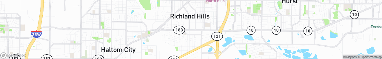 Richland Hills - map