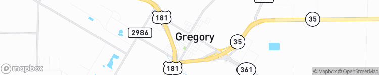 Gregory - map