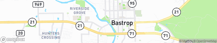 Bastrop - map