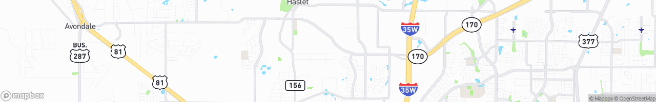 Haslet - map