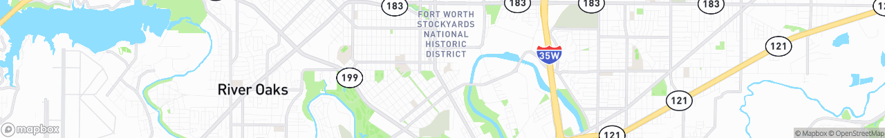 Fort Worth - map