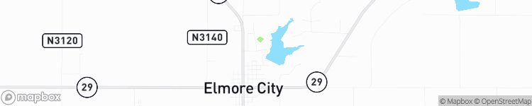 Elmore City - map