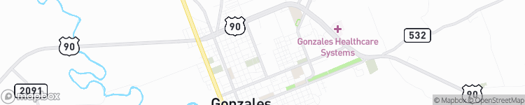 Gonzales - map