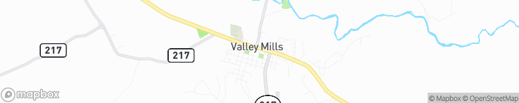 Valley Mills - map