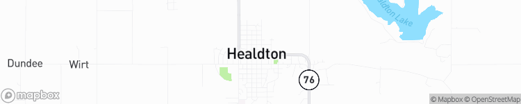 Healdton - map