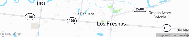 Los Fresnos - map