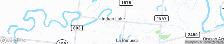 Indian Lake - map