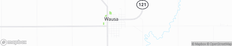 Wausa - map