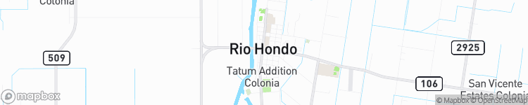 Rio Hondo - map