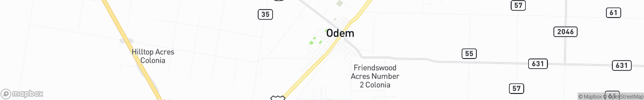 Odem Truck Stop - map