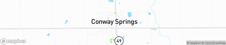 Conway Springs - map
