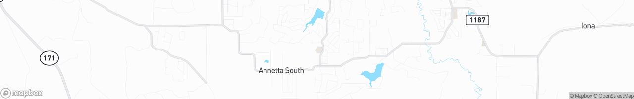 Annetta South - map