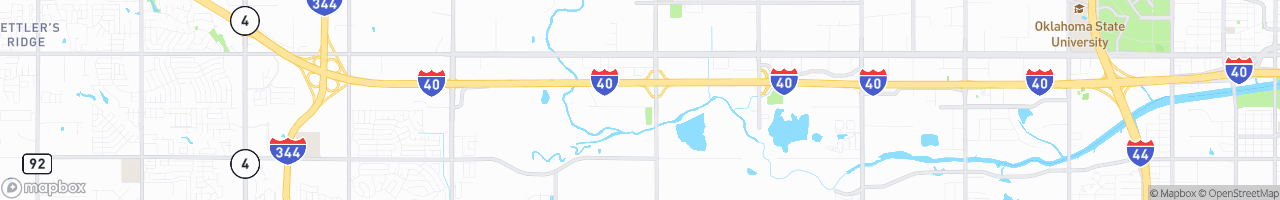 TA Oklahoma City East - map