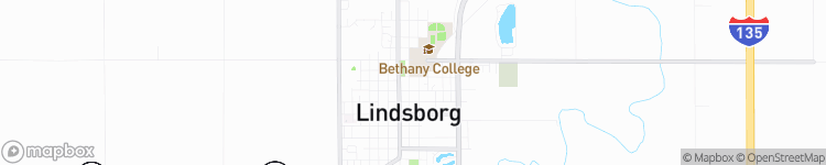 Lindsborg - map