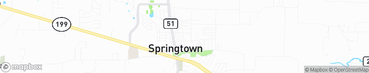 Springtown - map