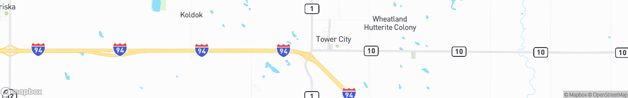 Tower Travel Center - map