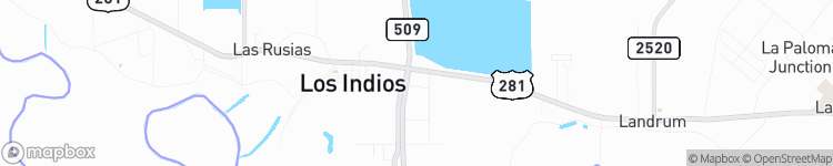 Los Indios - map